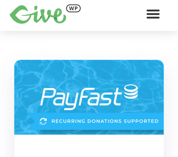 Give PayFast Payment Gateway