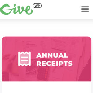 Give Annual Receipts