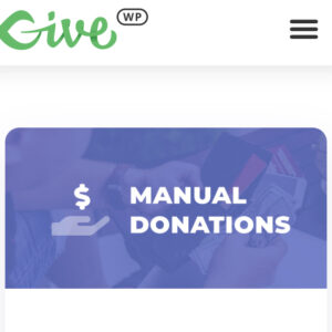 Give Manual Donations