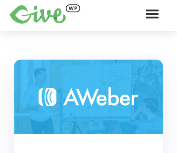 Give AWeber