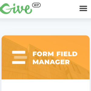 Give Form Field Manager