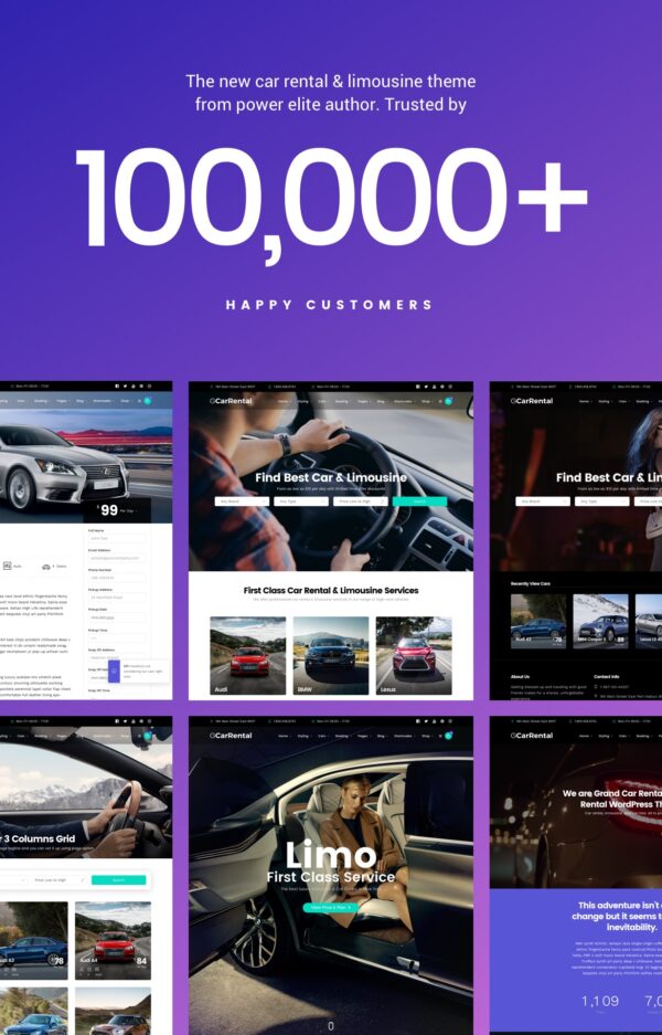 Grand Car Rental WordPress Theme