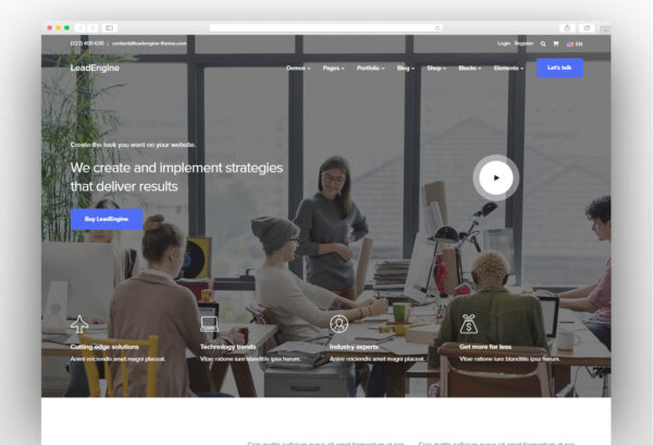 LeadEngine Multi-Purpose WordPress Theme 5.0 - Image 1