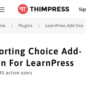 LearnPress Sorting Choice