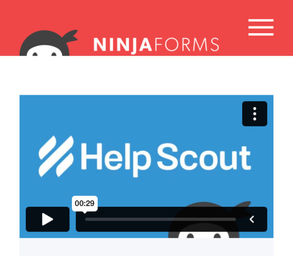 Ninja Forms Help Scout