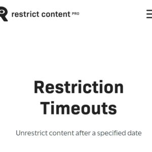 Restrict Content Pro Restriction Timeouts