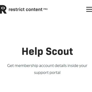 Restrict Content Pro Help Scout