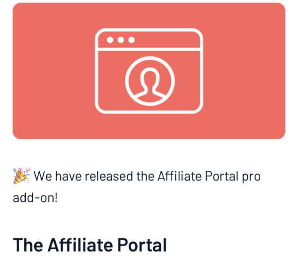 AffiliateWP Affiliate Portal