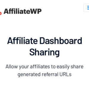 AffiliateWP Affiliate Dashboard Sharing