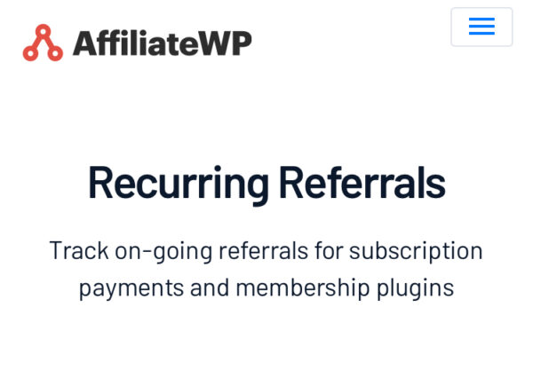 AffiliateWP Recurring Referrals