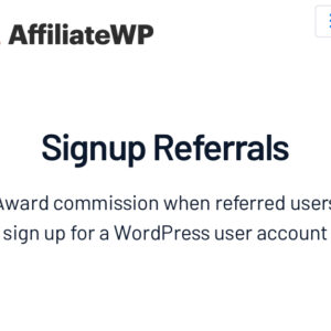AffiliateWP Signup Referrals