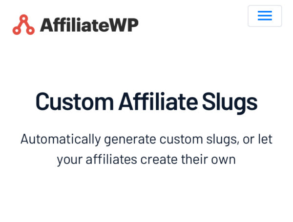 AffiliateWP Custom Affiliate Slugs