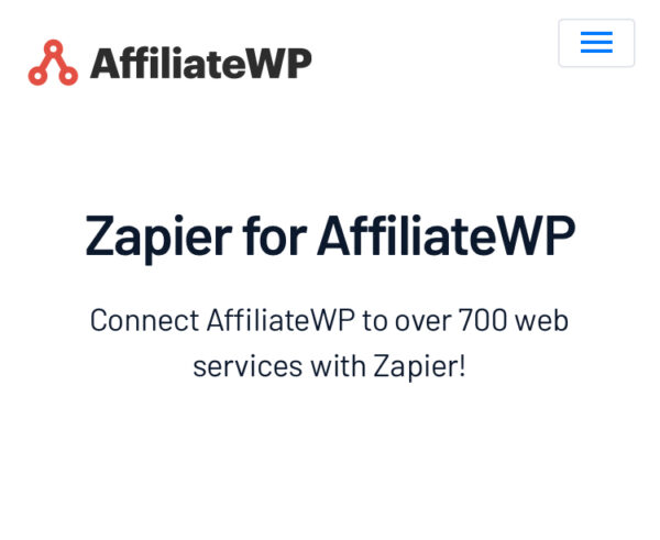 Zapier for AffiliateWP