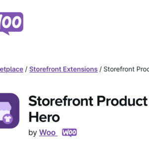 Woocommerce Storefront Product Hero