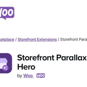 Woocommerce Storefront Parallax Hero