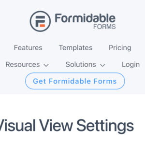 Formidable Visual Views