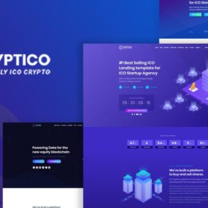 Cryptico-ICO Crypto Landing & Cryptocurrency WordPress Theme​
