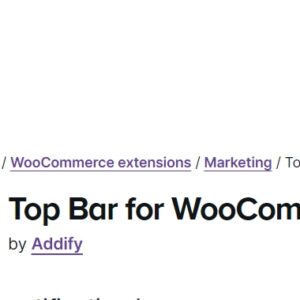 Top Bar for WooCommerce