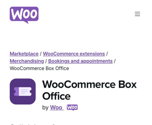 WooCommerce Box Office
