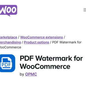 WooCommerce PDF Watermark