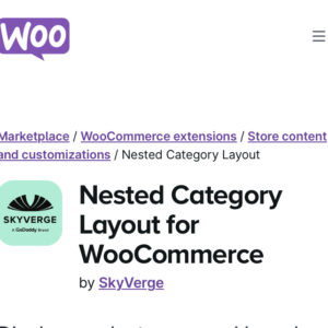 WooCommerce Nested Category Layout 1.20.1