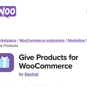 WooCommerce Give Products