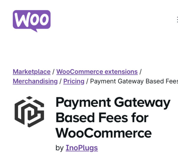 WooCommerce Payment Gateway Based Fees