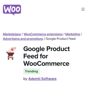 WooCommerce Google Product Feed