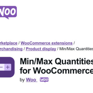WooCommerce Min Max Quantities