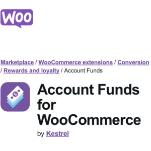 WooCommerce Account Funds