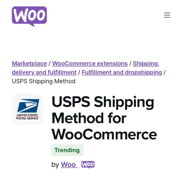 WooCommerce USPS Shipping Method