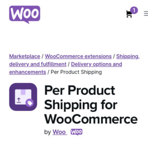 WooCommerce Per Product Shipping