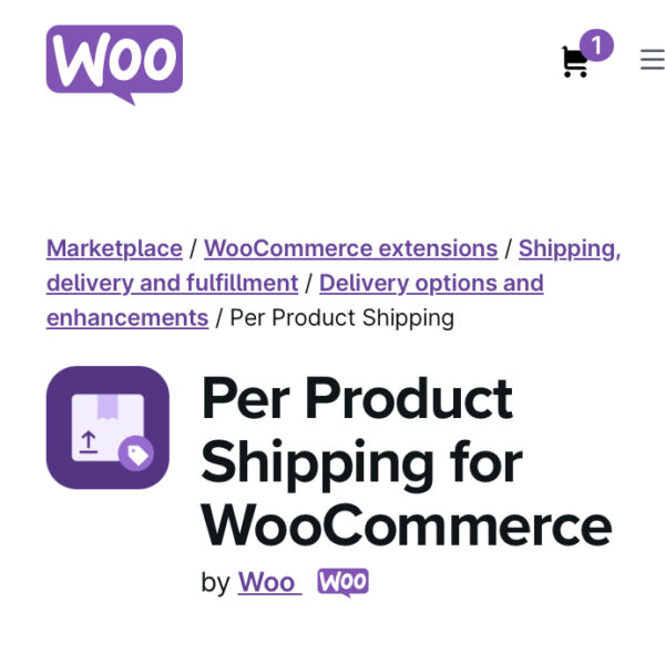 WooCommerce Per Product Shipping