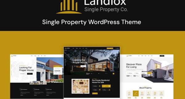 Landiox-Single Property WordPress Theme