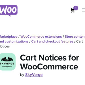 WooCommerce Cart Notices