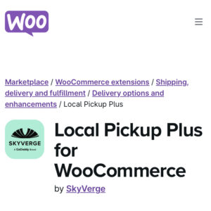 WooCommerce Local Pickup Plus