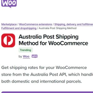 WooCommerce Australia Post Shipping Method