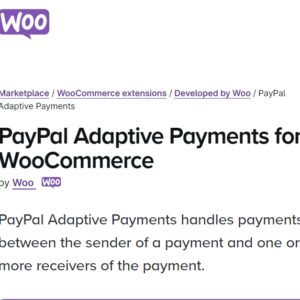 WooCommerce Paypal Adaptive Payments