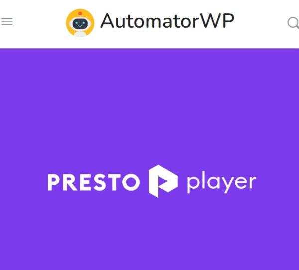 AutomatorWP Presto Player