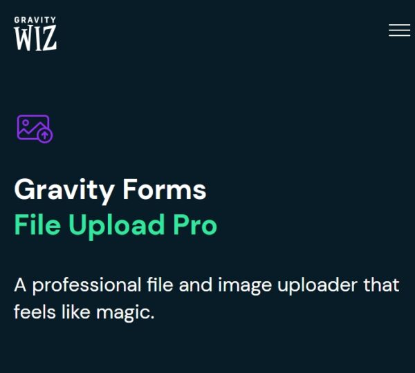 Gravity Forms File Upload Pro