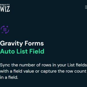 Gravity Perks Auto List Field