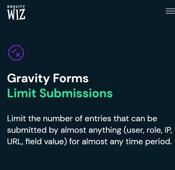 Gravity Perks Limit Submissions