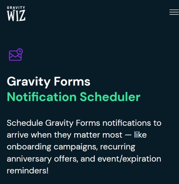 Gravity Perks Notification Scheduler