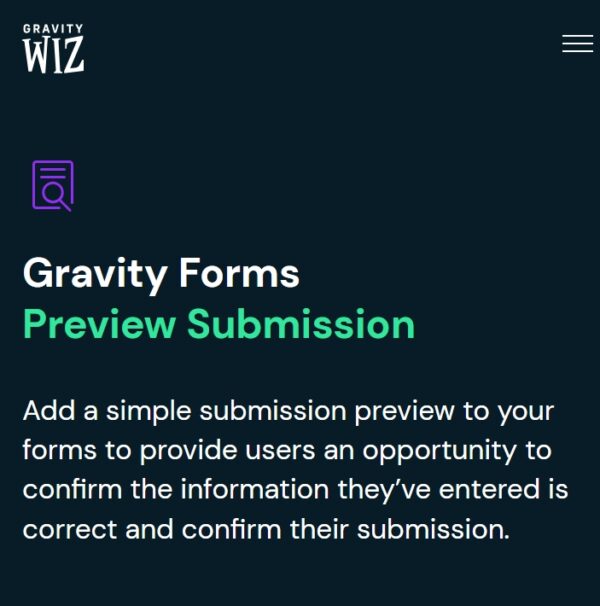 Gravity Perks Preview Submission