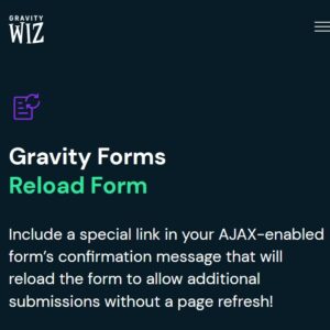 Gravity Perks Reload Form