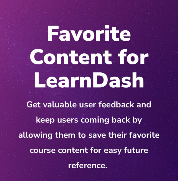 Favorite Content for LearnDash 1.0.3 - Image 1
