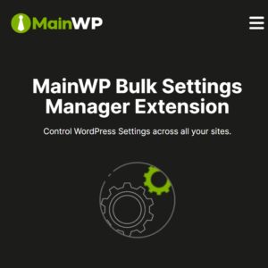 MainWP Bulk Settings Manager Extension