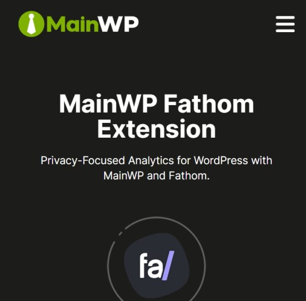 MainWP Fathom Extension 5.0.1 - Image 1