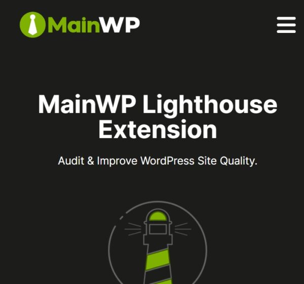 MainWP Lighthouse Extension