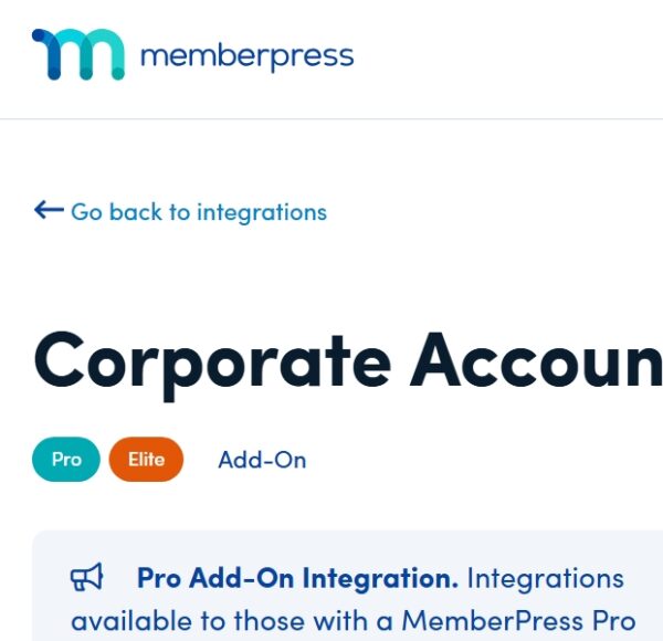 MemberPress Corporate Accounts